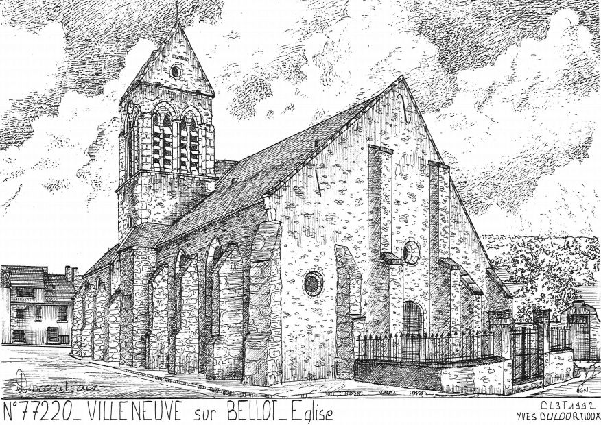 N 77220 - VILLENEUVE SUR BELLOT - église